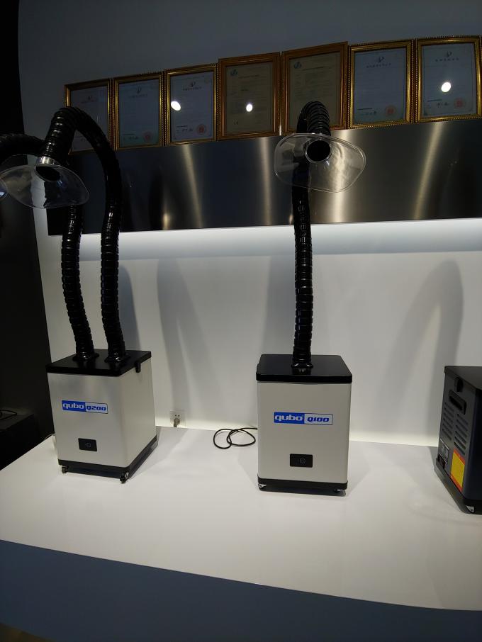 150w Nail Salon Fume Extractor Two Arm ROHS Salon Air Purifier