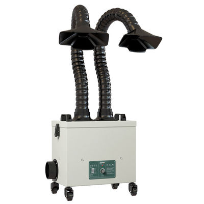 Portable 400*300*360mm Vacuum Fume Extractor Double Suction Arm
