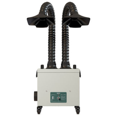 Portable 400*300*360mm Vacuum Fume Extractor Double Suction Arm