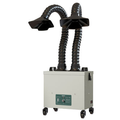 Portable 400*300*360mm Vacuum Fume Extractor Double Suction Arm