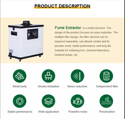 Fumego Nail Salon Air Purifier 110V Nail Dust Collector