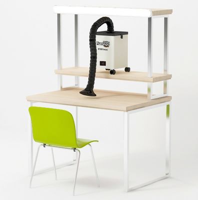 Fume Extractor For Co2 Laser Cutting Marking Soldering Machine With 3 Layers Filters And Bamboo Tube