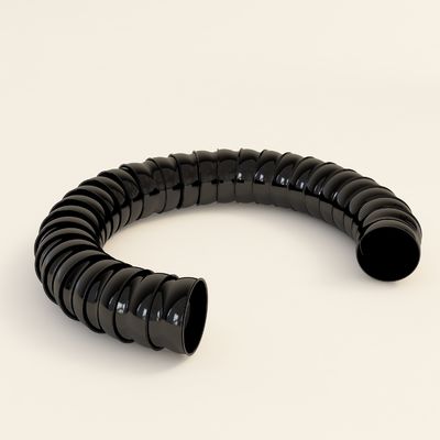 75mm Fume Extractor Accessories Black Welding Fume Extraction Hose