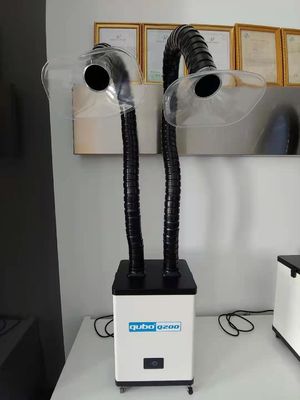 150w Nail Salon Fume Extractor Two Arm ROHS Salon Air Purifier