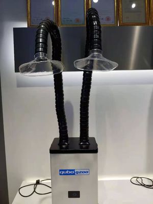 Double Suction Arm ROHS Laser Cutting Fume Extractor Movable