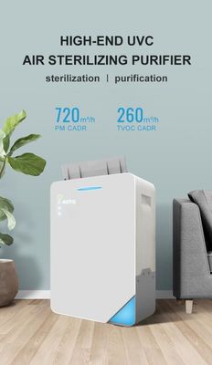 Household 100M2 100W UV Air Purifier With Active Carbon Filter