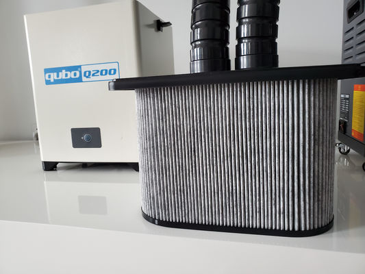 Lightweight Laser Marking Fume Extractor Portable With 2 Suction Arm