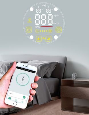 280M3/H Wall Mounted Air Purifier With PM2.5 Sensor