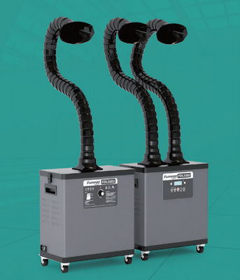 200 W Laser Soldering Fume Extractor 55 DB With 2 Suction Pipes