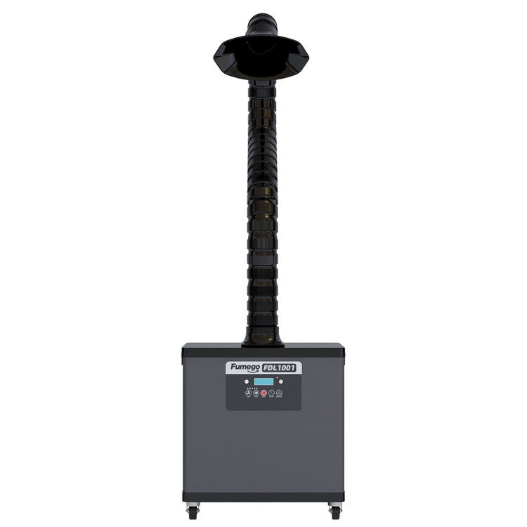 Mobile Soldering Fume Extractor With One Or Two Bamboo Tubes For Co2 Laser Cutting Machine