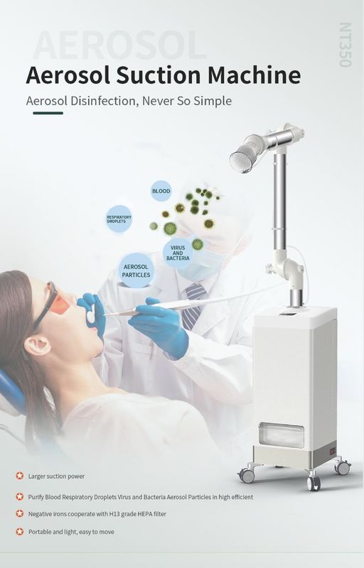Durable 36kg Dental Aerosol Suction Unit 3 layers filters